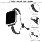 สายรัดนาฬิกาโลหะผสมสังกะสีทองแดงรูปขนนก สำหรับ Apple Watch 46mm / 49mm / 45mm / 44mm, สำหรับ Apple Watch 42mm / 41mm / 40mm / 38mm