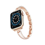 สายรัดนาฬิกาโลหะผสมสังกะสีแบบกำไลโลหะ สำหรับ Apple Watch 46mm / 49mm / 45mm / 44mm, สำหรับ Apple Watch 42mm / 41mm / 40mm / 38mm