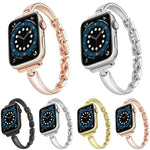 สายรัดนาฬิกาโลหะผสมสังกะสีแบบกำไลโลหะ สำหรับ Apple Watch 46mm / 49mm / 45mm / 44mm, สำหรับ Apple Watch 42mm / 41mm / 40mm / 38mm