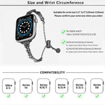 สายรัดนาฬิกาโลหะผสมสังกะสีประดับเพชรบด Wings สำหรับ Apple Watch 46 มม. / 49 มม. / 45 มม. / 44 มม. สำหรับ Apple Watch 42 มม. / 41 มม. / 40 มม. / 38 มม.