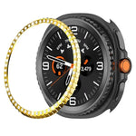 แหวนป้องกันนาฬิกาโลหะเพชรแถวเดียว สำหรับ Samsung Galaxy Watch8 Classic 46mm