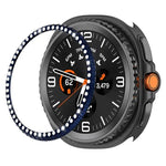 แหวนป้องกันนาฬิกาโลหะเพชรแถวเดียว สำหรับ Samsung Galaxy Watch8 Classic 46mm