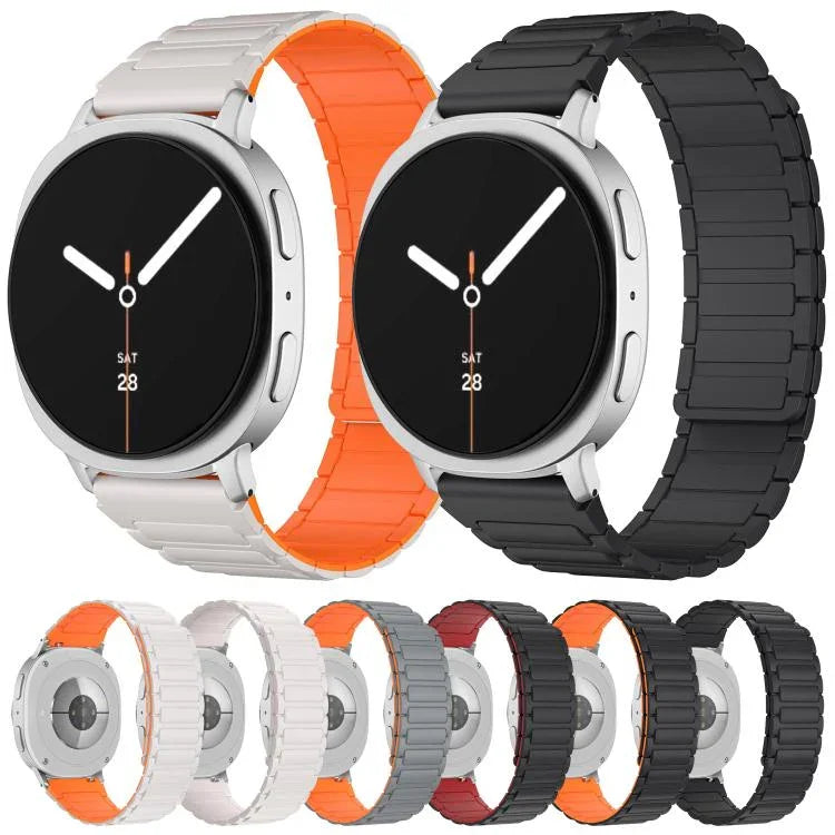 สายรัดนาฬิกาซิลิโคนแม่เหล็กรูปตัว I สำหรับ Samsung Galaxy Watch8 / Watch8 Classic