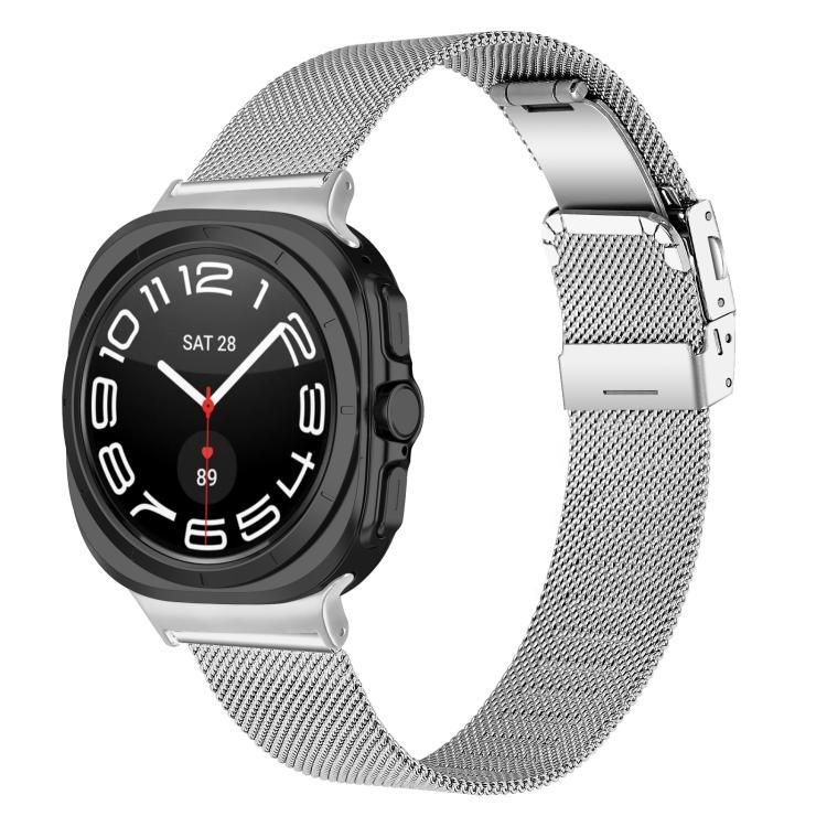 สายโลหะ Milanese Turtle Buckle สำหรับ Samsung Galaxy Watch Ultra 47mm / Ultra 2025