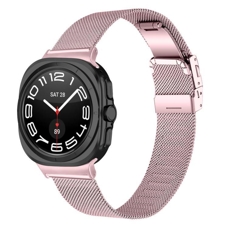 สายโลหะ Milanese Turtle Buckle สำหรับ Samsung Galaxy Watch Ultra 47mm / Ultra 2025