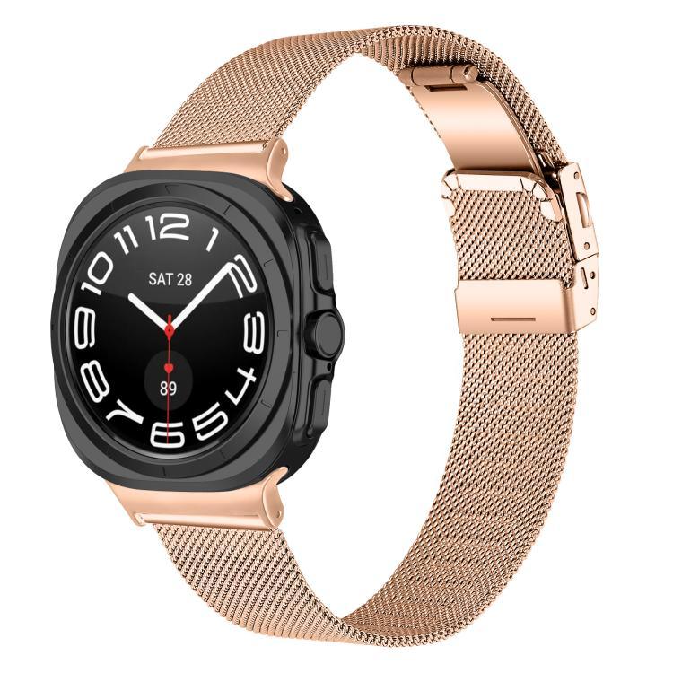 สายโลหะ Milanese Turtle Buckle สำหรับ Samsung Galaxy Watch Ultra 47mm / Ultra 2025