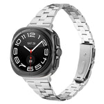 สายสแตนเลสสตีลบางสามเม็ด สำหรับ Samsung Galaxy Watch Ultra 47mm / Ultra 2025