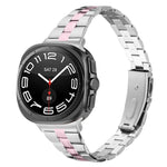 สายสแตนเลสสตีลบางสามเม็ด สำหรับ Samsung Galaxy Watch Ultra 47mm / Ultra 2025