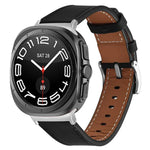 สายหนังแท้ Nappa Silver Buckle สำหรับ Samsung Galaxy Watch Ultra 47mm / Ultra 2025