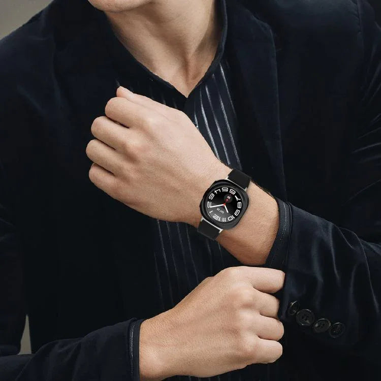 สายหนังแท้ Nappa Silver Buckle สำหรับ Samsung Galaxy Watch Ultra 47mm / Ultra 2025