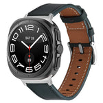 สายหนังแท้ Nappa Silver Buckle สำหรับ Samsung Galaxy Watch Ultra 47mm / Ultra 2025