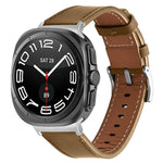 สายหนังแท้ Nappa Silver Buckle สำหรับ Samsung Galaxy Watch Ultra 47mm / Ultra 2025