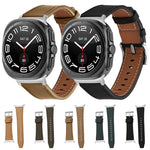 สายหนังแท้ Nappa Silver Buckle สำหรับ Samsung Galaxy Watch Ultra 47mm / Ultra 2025