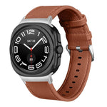 สายหนังแท้ Lychee สองด้าน สำหรับ Samsung Galaxy Watch Ultra 47mm / Ultra 2025