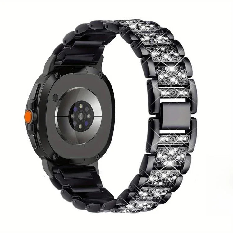 สายโลหะเพชรสามเม็ด สำหรับ Samsung Galaxy Watch8 / Watch8 Classic