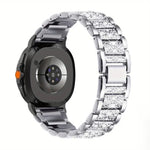 สายโลหะเพชรสามเม็ด สำหรับ Samsung Galaxy Watch8 / Watch8 Classic