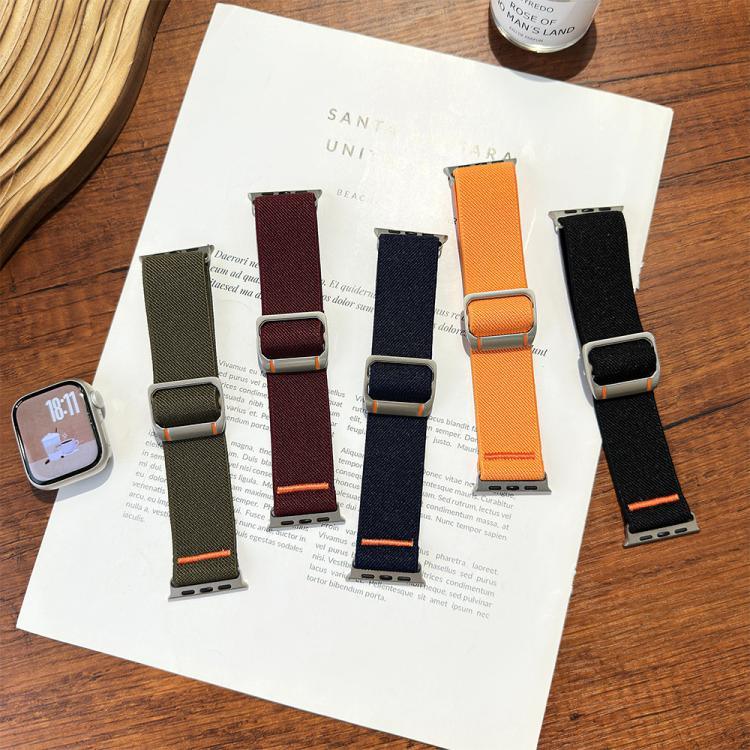 สายรัดนาฬิกาไนลอนหัวเข็มขัดกลไก Watchman สำหรับ Apple Watch 46mm / 49mm / 45mm / 44mm, สำหรับ Apple Watch 42mm / 41mm / 40mm / 38mm