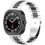 สายสแตนเลสสตีลสามเม็ดพร้อมเครื่องมือถอด สำหรับ Samsung Galaxy Watch Ultra 47mm / Ultra 2025, สำหรับ Samsung Galaxy Watch8 / Watch8 Classic
