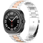 สายสแตนเลสสตีลสามเม็ดพร้อมเครื่องมือถอด สำหรับ Samsung Galaxy Watch Ultra 47mm / Ultra 2025, สำหรับ Samsung Galaxy Watch8 / Watch8 Classic