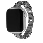 สายรัดนาฬิกาโลหะผสมขอบลูกไม้ประดับเพชร สำหรับ Apple Watch 46mm / 49mm / 45mm / 44mm, สำหรับ Apple Watch 42mm / 41mm / 40mm / 38mm