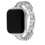 สายรัดนาฬิกาโลหะผสมขอบลูกไม้ประดับเพชร สำหรับ Apple Watch 46mm / 49mm / 45mm / 44mm, สำหรับ Apple Watch 42mm / 41mm / 40mm / 38mm