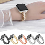 สายรัดนาฬิกาโลหะผสมขอบลูกไม้ประดับเพชร สำหรับ Apple Watch 46mm / 49mm / 45mm / 44mm, สำหรับ Apple Watch 42mm / 41mm / 40mm / 38mm