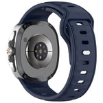สายซิลิโคนสีเดียว Reverse Buckle สำหรับ Samsung Galaxy Watch8 / Watch8 Classic