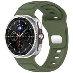สายซิลิโคนสีเดียว Reverse Buckle สำหรับ Samsung Galaxy Watch8 / Watch8 Classic
