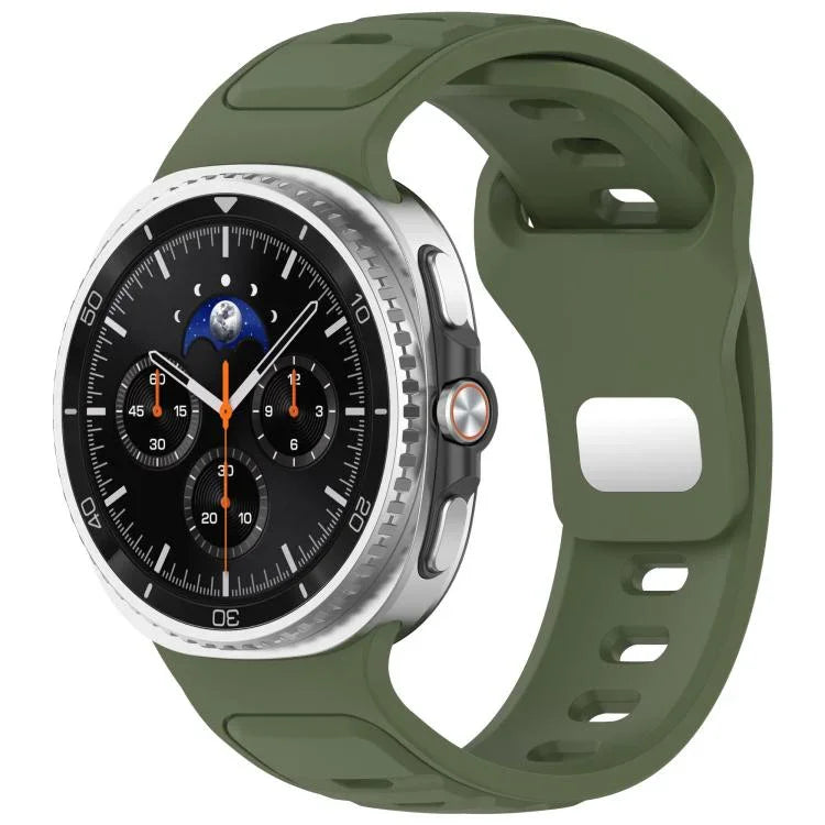 สายซิลิโคนสีเดียว Reverse Buckle สำหรับ Samsung Galaxy Watch8 / Watch8 Classic
