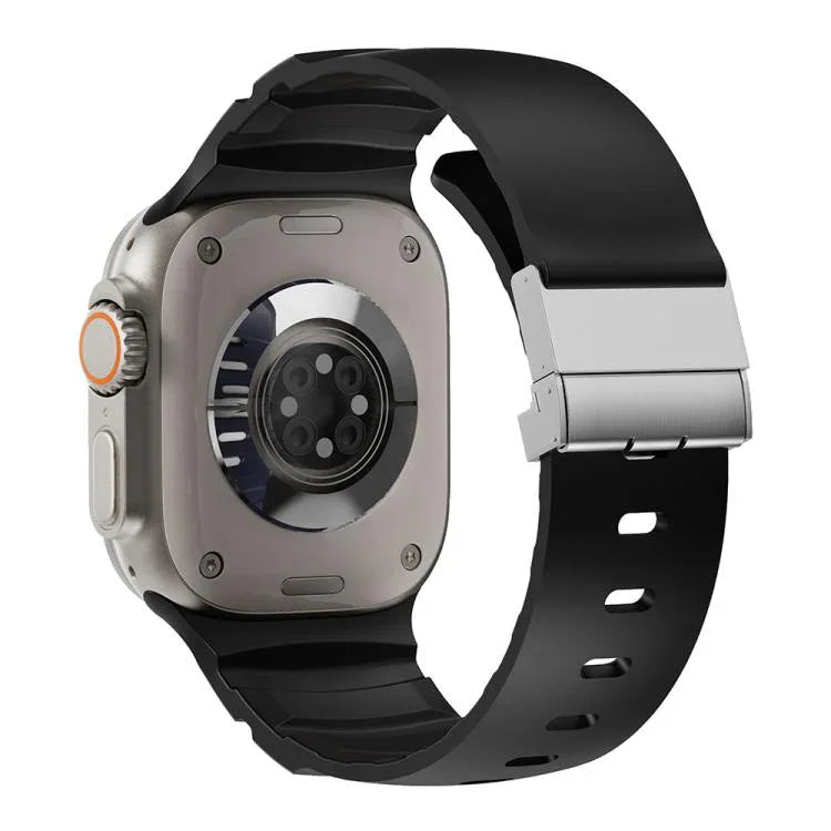 สายรัดนาฬิกาซิลิโคนหัวล็อกแม่เหล็ก สำหรับ Apple Watch 46mm / 49mm / 45mm / 44mm