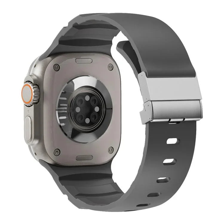 สายรัดนาฬิกาซิลิโคนหัวล็อกแม่เหล็ก สำหรับ Apple Watch 46mm / 49mm / 45mm / 44mm