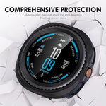 ENKAY Hat-Prince 2 in 1 ฝาครอบนาฬิกา PC สีทึบพร้อมฟิล์มนุ่ม PMMA ครอบคลุมเต็ม สำหรับ Samsung Galaxy Watch8 Classic 46mm