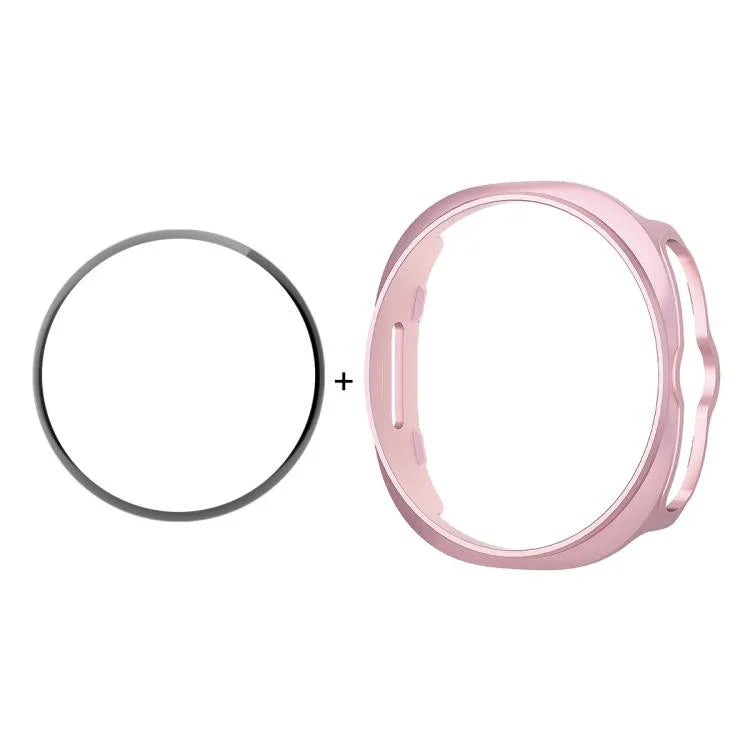 ENKAY Hat-Prince 2 in 1 ฝาครอบนาฬิกา PC สีทึบพร้อมฟิล์มนุ่ม PMMA ครอบคลุมเต็ม สำหรับ Samsung Galaxy Watch8 Classic 46mm