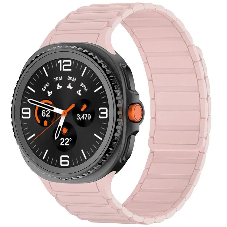 Tri-beads Magnetic Silicone Watch Band, For Samsung Galaxy Watch8 / Watch8 Classic