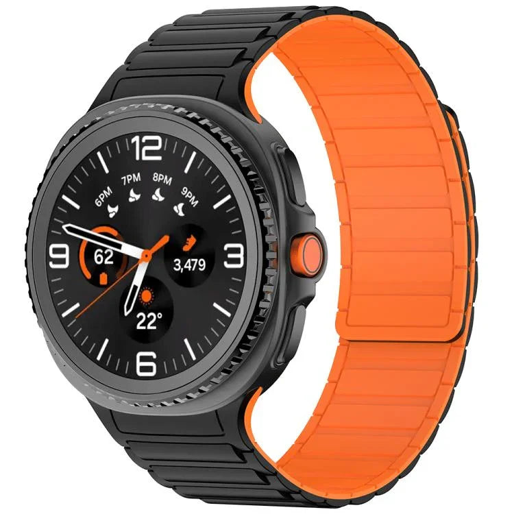 Tri-beads Magnetic Silicone Watch Band, For Samsung Galaxy Watch8 / Watch8 Classic