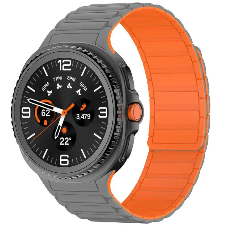 Tri-beads Magnetic Silicone Watch Band, For Samsung Galaxy Watch8 / Watch8 Classic