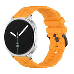 สายซิลิโคนหัวเข็มขัดสีดำหางกลม สำหรับ Samsung Galaxy Watch8 / Watch8 Classic