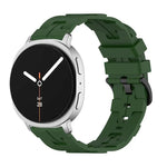 สายซิลิโคนหัวเข็มขัดสีดำหางกลม สำหรับ Samsung Galaxy Watch8 / Watch8 Classic