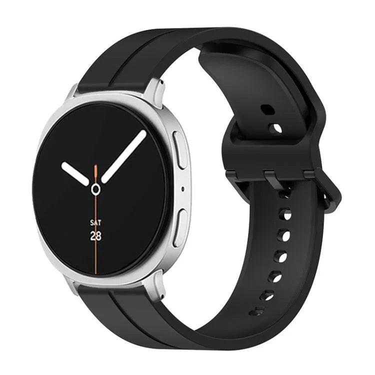 สายซิลิโคนร่องหัวเข็มขัดสีสันสดใส สำหรับ Samsung Galaxy Watch8 / Watch8 Classic