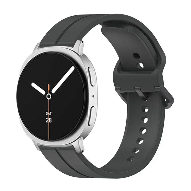 สายซิลิโคนร่องหัวเข็มขัดสีสันสดใส สำหรับ Samsung Galaxy Watch8 / Watch8 Classic