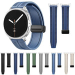 สายไนลอนซิลิโคนไฮบริดหัวเข็มขัดแม่เหล็กพับได้ สำหรับ Samsung Galaxy Watch8 / Watch8 Classic