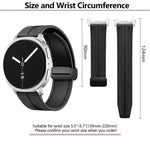 สายไนลอนซิลิโคนไฮบริดหัวเข็มขัดแม่เหล็กพับได้ สำหรับ Samsung Galaxy Watch8 / Watch8 Classic