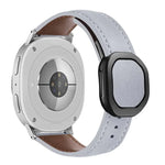 สายหนังแท้หัวเข็มขัดแม่เหล็กพับได้ สำหรับ Samsung Galaxy Watch8 / Watch8 Classic