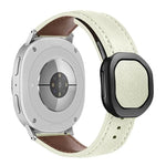 สายหนังแท้หัวเข็มขัดแม่เหล็กพับได้ สำหรับ Samsung Galaxy Watch8 / Watch8 Classic