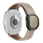 สายหนังแท้หัวเข็มขัดแม่เหล็กพับได้ สำหรับ Samsung Galaxy Watch8 / Watch8 Classic