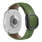 สายหนังแท้หัวเข็มขัดแม่เหล็กพับได้ สำหรับ Samsung Galaxy Watch8 / Watch8 Classic