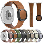 สายหนังแท้หัวเข็มขัดแม่เหล็กพับได้ สำหรับ Samsung Galaxy Watch8 / Watch8 Classic