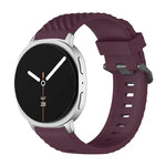 สายซิลิโคนหัวเข็มขัดสีดำลายสน สำหรับ Samsung Galaxy Watch8 / Watch8 Classic