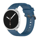 สายซิลิโคนหัวเข็มขัดสีดำลายสน สำหรับ Samsung Galaxy Watch8 / Watch8 Classic