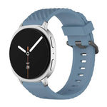 สายซิลิโคนหัวเข็มขัดสีดำลายสน สำหรับ Samsung Galaxy Watch8 / Watch8 Classic